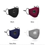 Reusable N95 Cotton Mask with 2 filters.